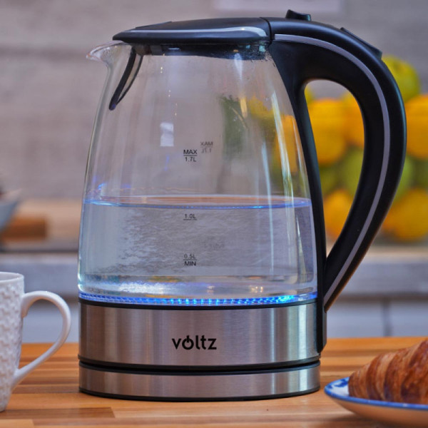 Електрическа кана Voltz V51230E,Стъклена 1,7л