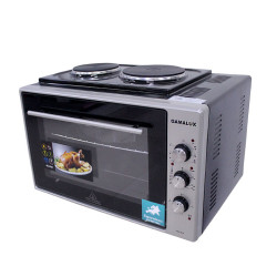 Готварска печка GAMALUX I-60 G-BK, 60L, 2Е, Черен/Сив