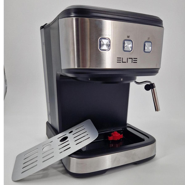 Еспресо машина за мляно кафе и капсули 3в1 Elite CMA-1223, 850W, 15 bar, 1.5l, Инокс