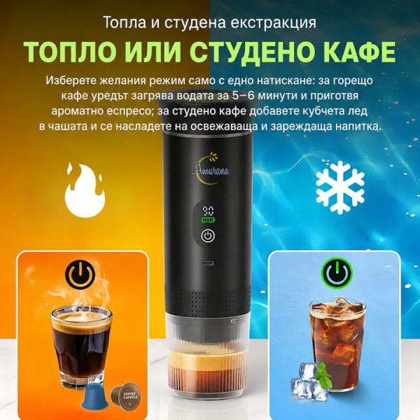 Преносима машина за кафе DENOKIN KF-JN-02