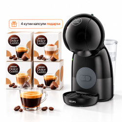 Кафемашина KRUPS Dolce Gusto PICCOLO XS KP1A3B10 + 4кутии капсули по 16бр