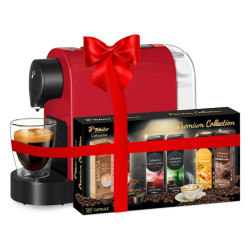 Кафемашина Tchibo Cafissimo Pure Plus 531295 червена + 7кутии капсули