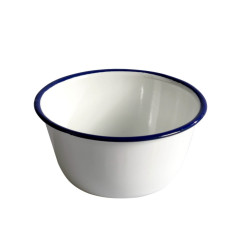 Купа пудинг R54524B15, 15x8см, бяла, емайл