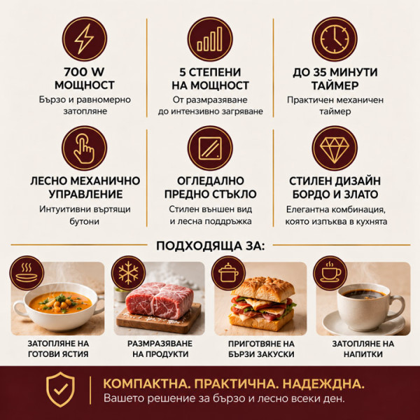 Микровълнова фурна Crown CMO-2072 MMR