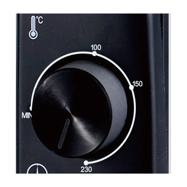 Мини фурна капацитет 9л в черно