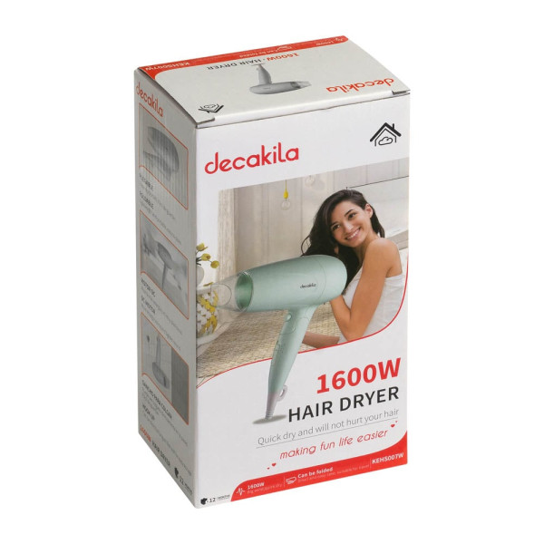 Сешоар за коса DECAKILA, 1600W, бял