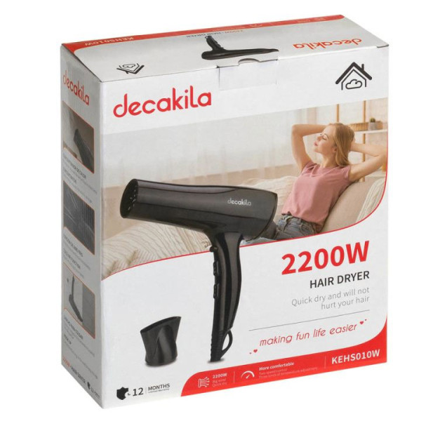 Сешоар за коса DECAKILA  2200W, черен