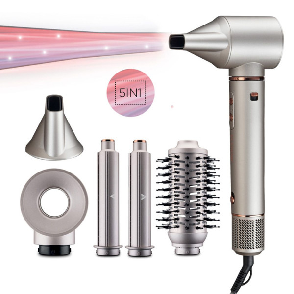 Висикоскоростен сешоар Елеком ЕК-988, 5 в 1, 1400 W, Маши, Четка, Концентратори