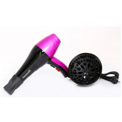 Сешоар Hausberg HB-26RZ, 2000W, 2 скорости, Черен/розов