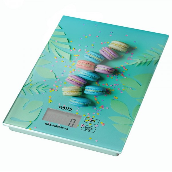 Дигитална кухненска везна Voltz V51651Е, Macaron, 5кг.
