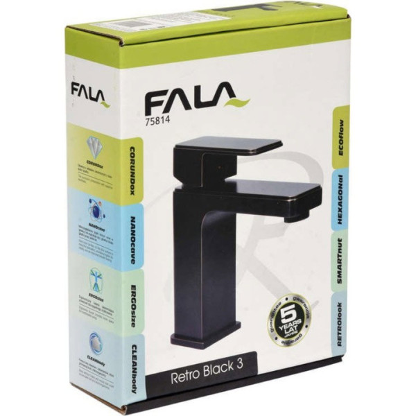 Смесител за мивка FALA RETRO BLACK 3
